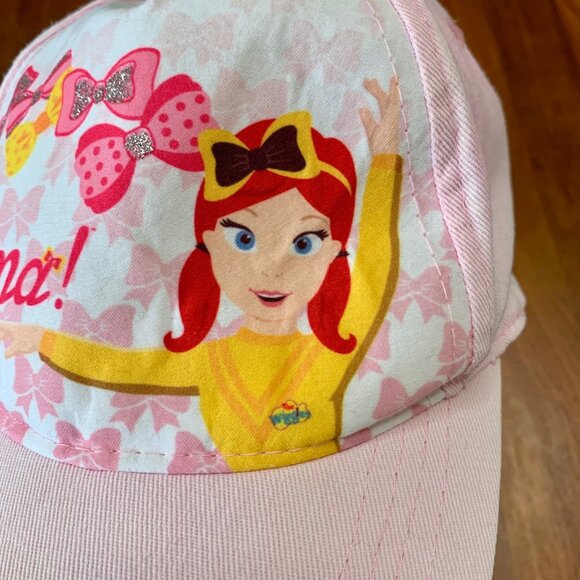 EMMA WIGGLE The Wiggles Baseball Cap Girls 1-3 2T Yellow Wiggle Pink Toddler Hat - Picture 2 of 8